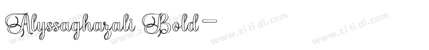 Alyssaghazali Bold字体转换